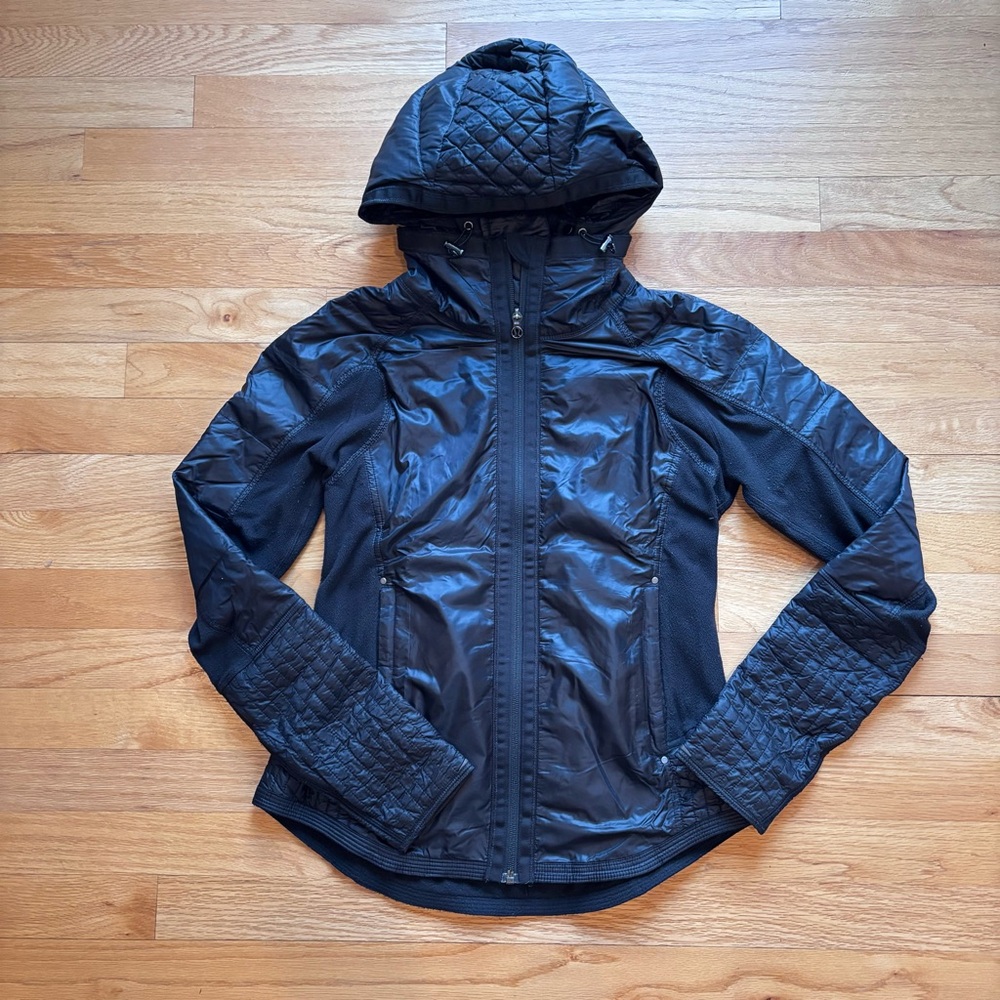 Lululemon Black Running Hooded Jacket